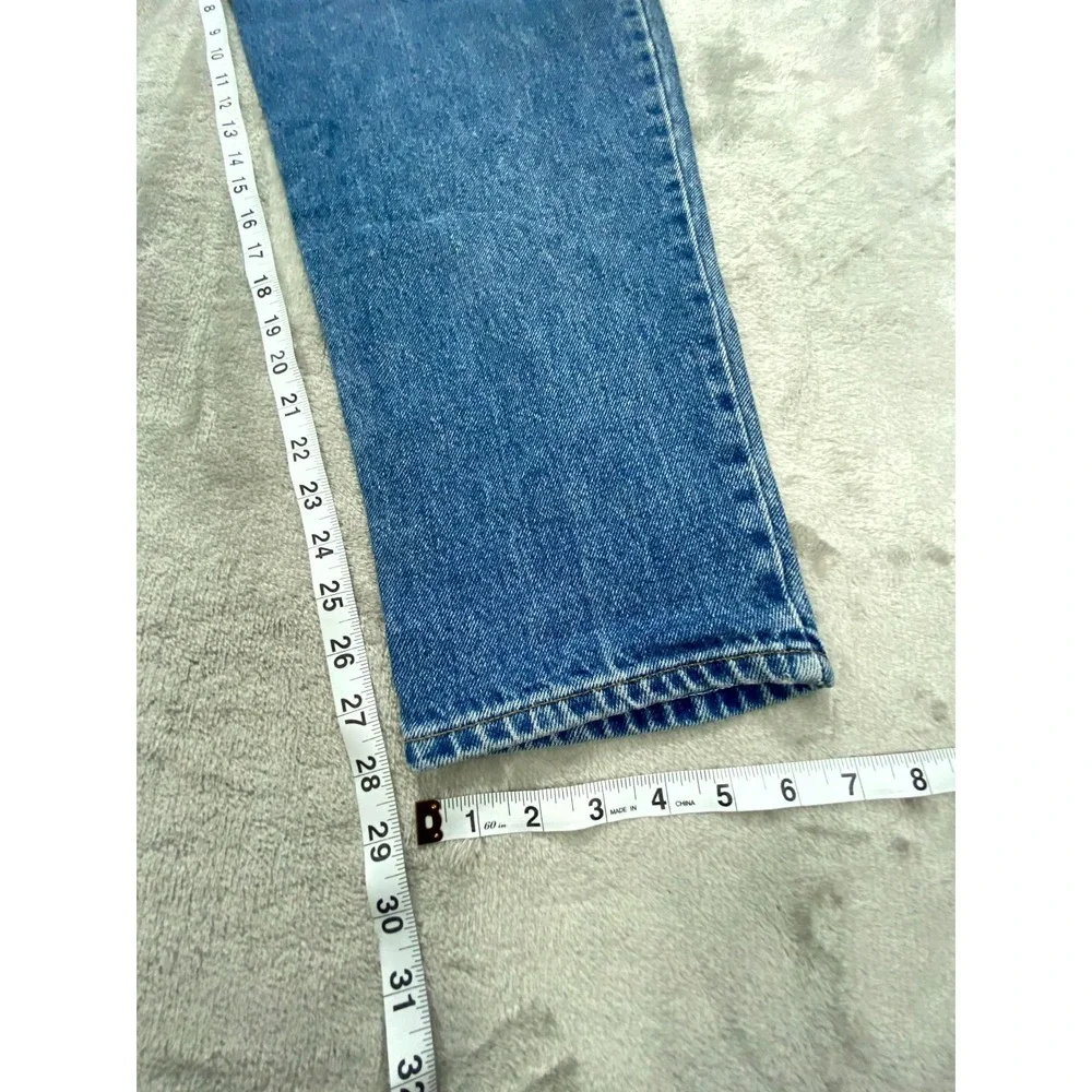 Vintage Lee Jeans‎ Women 14 Blue Made in USA Pleated High Waist Mom Cottagecore
